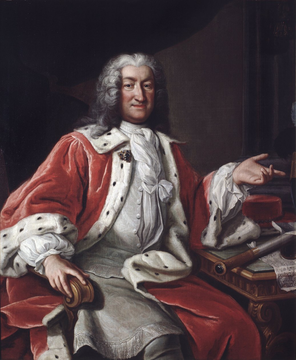 Portrait of Count Arvid Horn (1664-1742) by Lorentz the elder Pasch