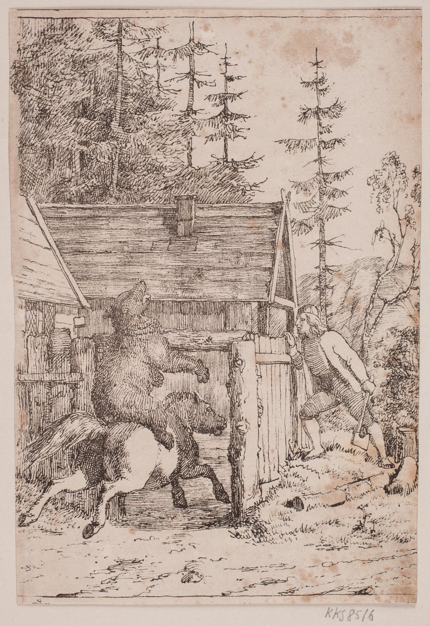 The Bear as a Rider by Lorenz Frølich