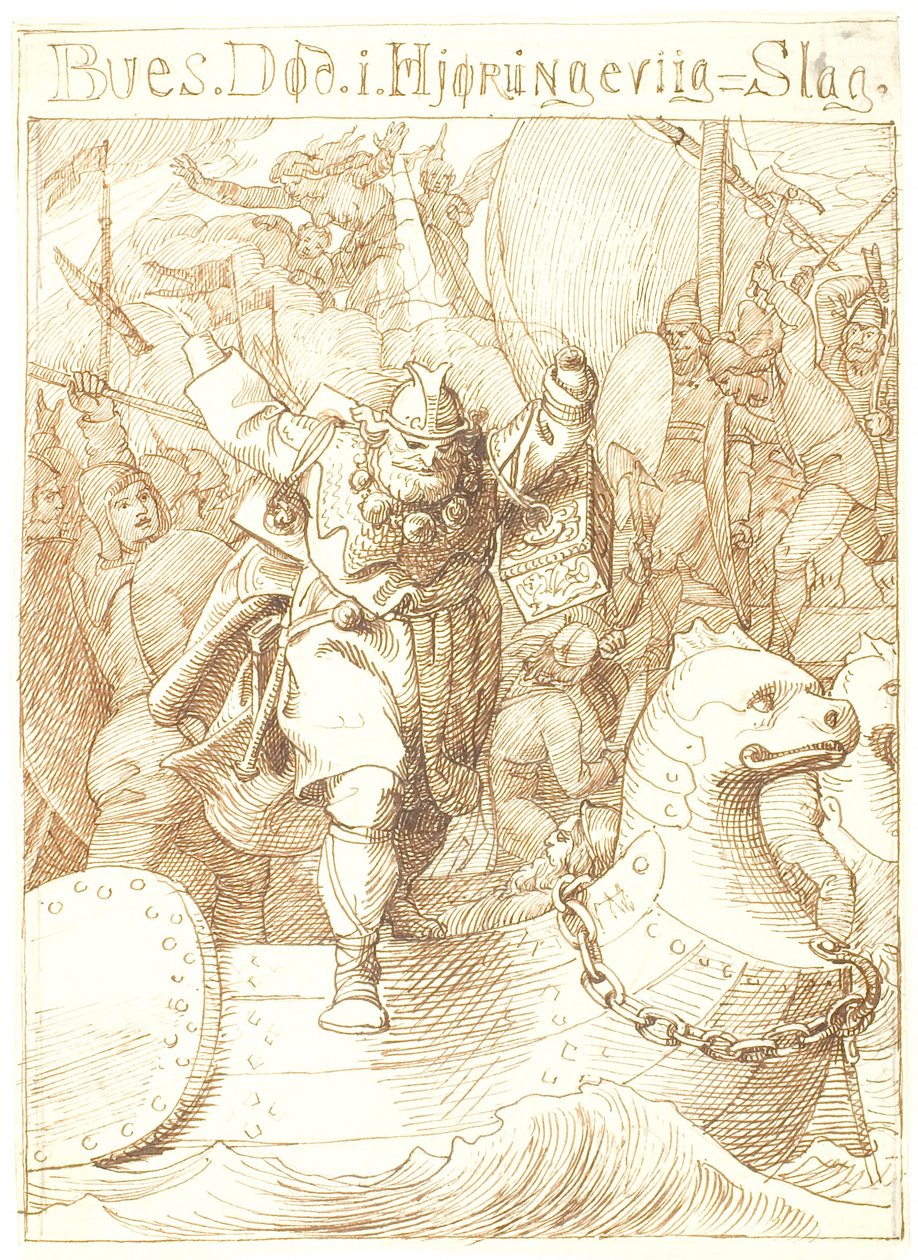 Death of Bue by Lorenz Frølich