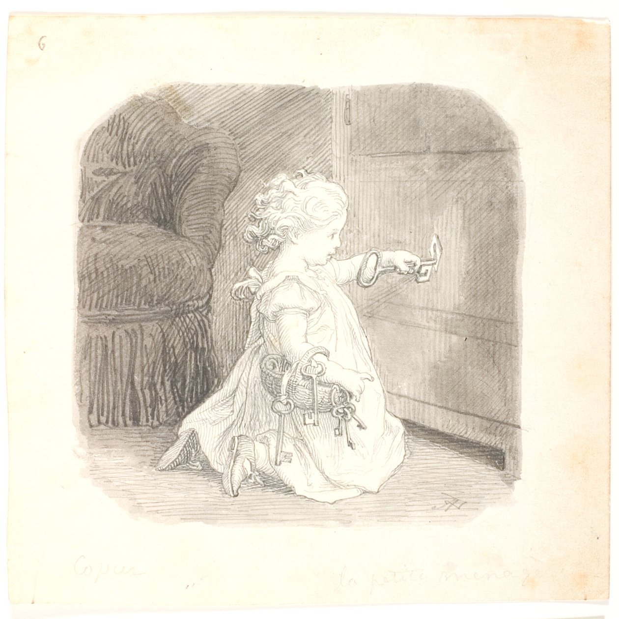 The Little Housewife by Lorenz Frølich
