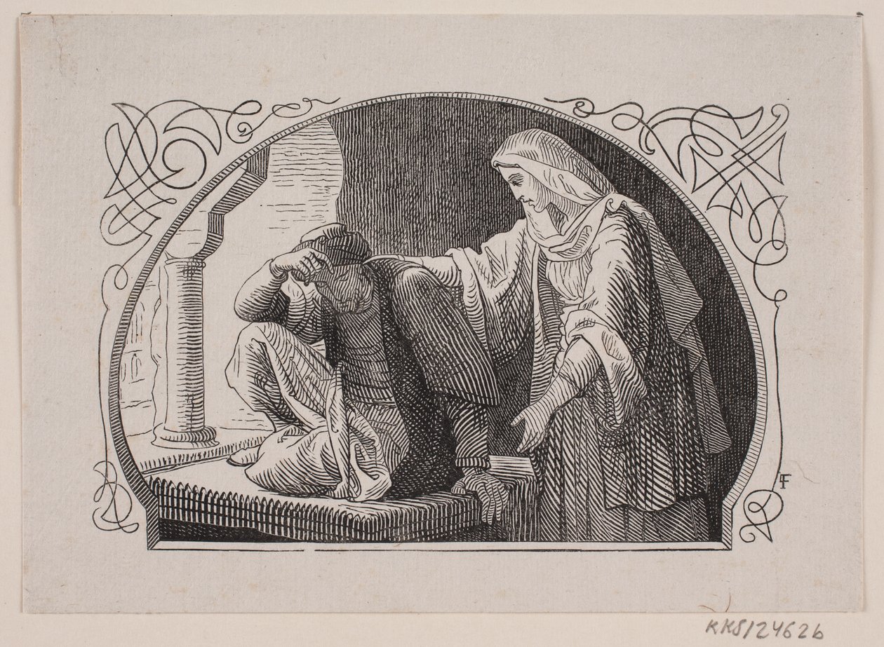 The Sheikh and His Daughter by Valdemar Thisted by Lorenz Frølich