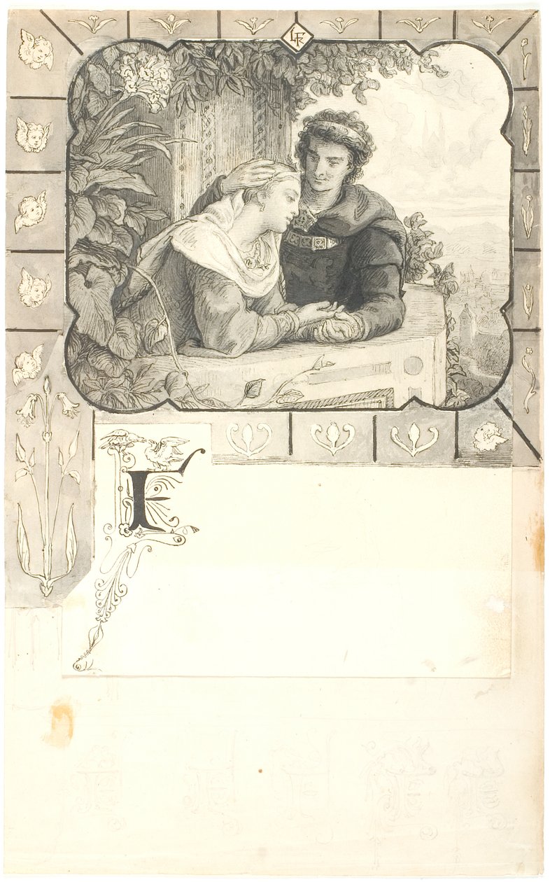 Young couple in love by Lorenz Frølich