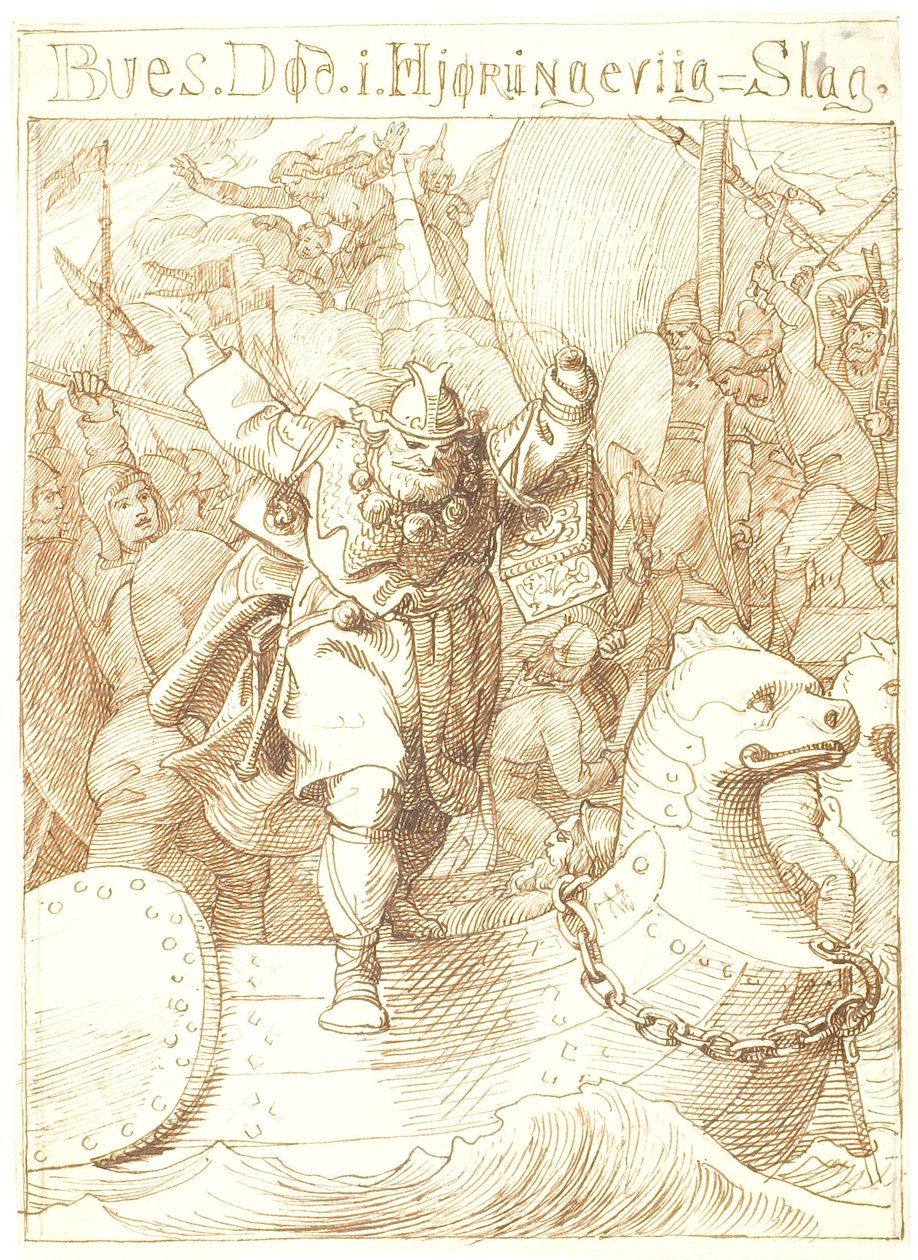 Death of Bue by Lorenz Frølich