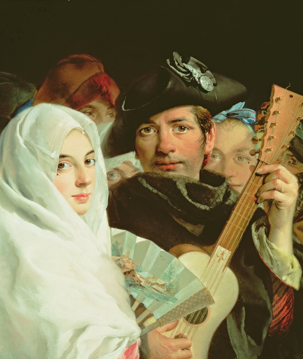 An Elegant Couple from Madrid, c.1770 by Lorenzo Baldissera Tiepolo