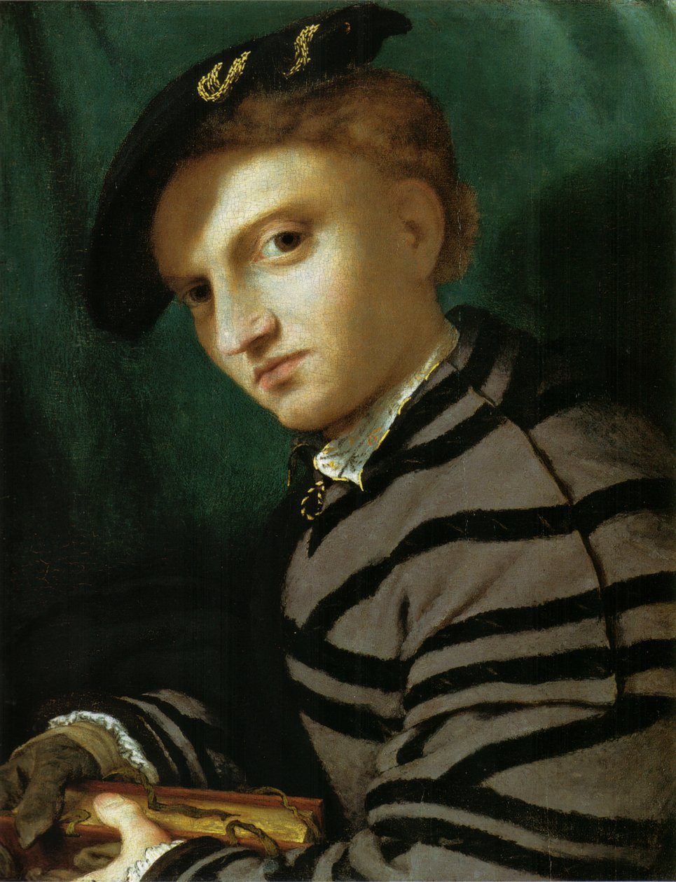 Portrait of a Young Man with a Book by Lorenzo Lotto
