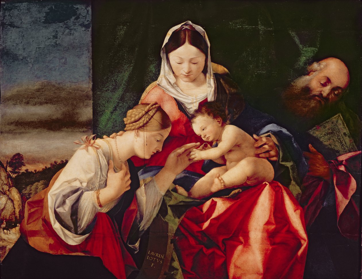 The Mystic Marriage of Saint Catherine by Lorenzo Lotto