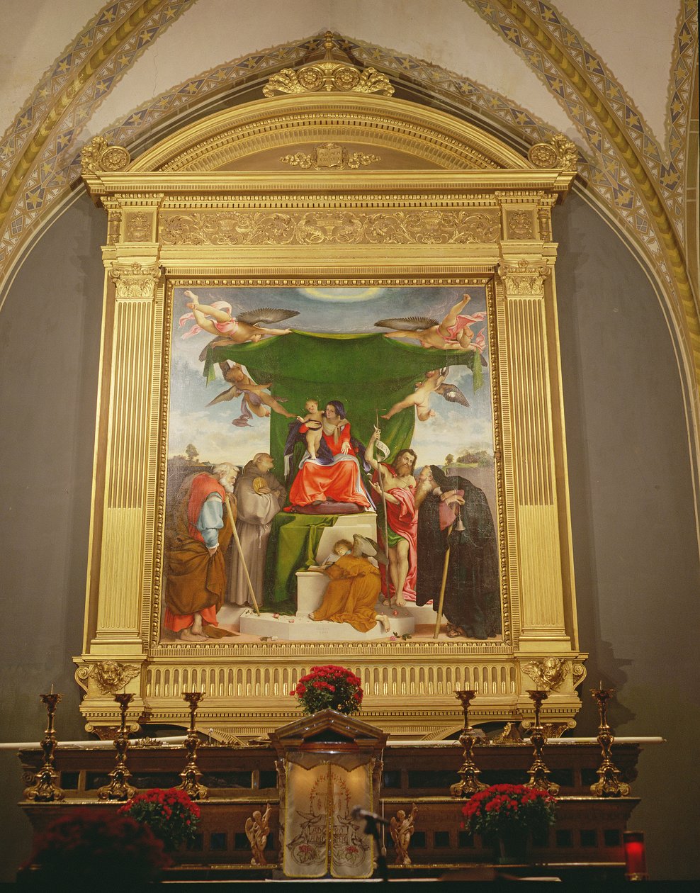 The Virgin and Child Enthroned with Saints by Lorenzo Lotto