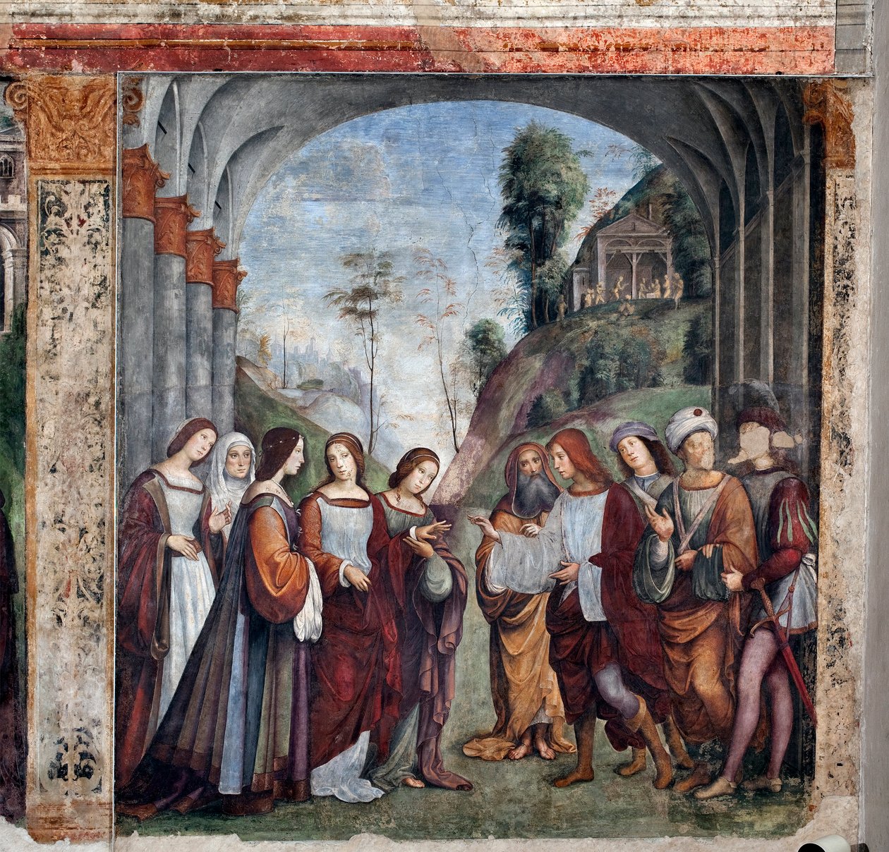 Life of St Cecilia: Wedding of St Cecilia and Valerian by Lorenzo Costa