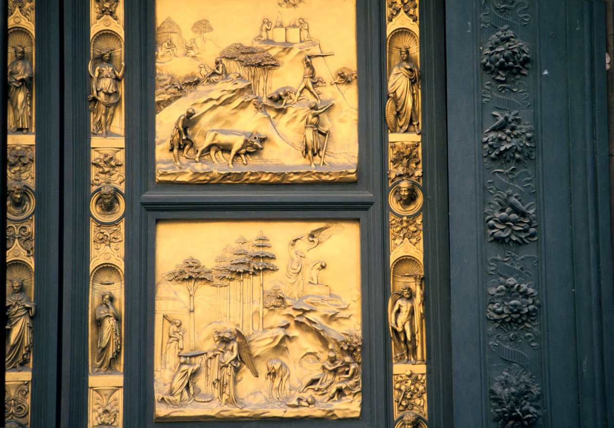 The Gates of Paradise, Baptistry, Florence, Italy by Lorenzo Ghiberti