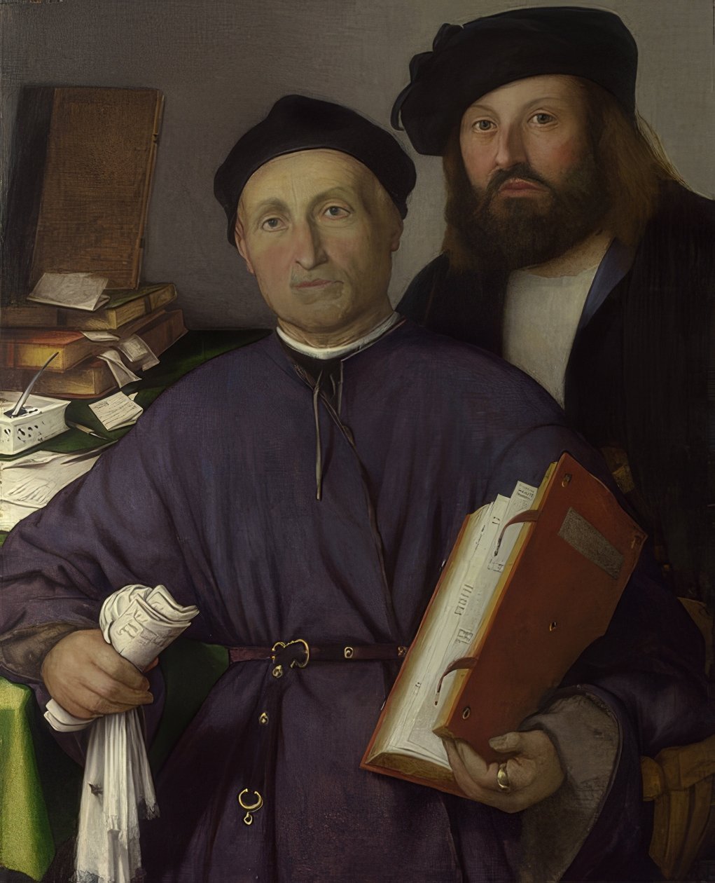 The Physician Giovanni Agostino della Torre and His Son, Niccolò by Lorenzo Lotto