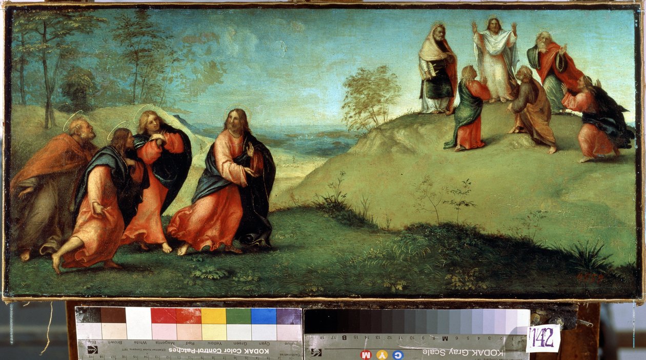 Christ Leading the Apostles to Mount Tabor by Lorenzo Lotto