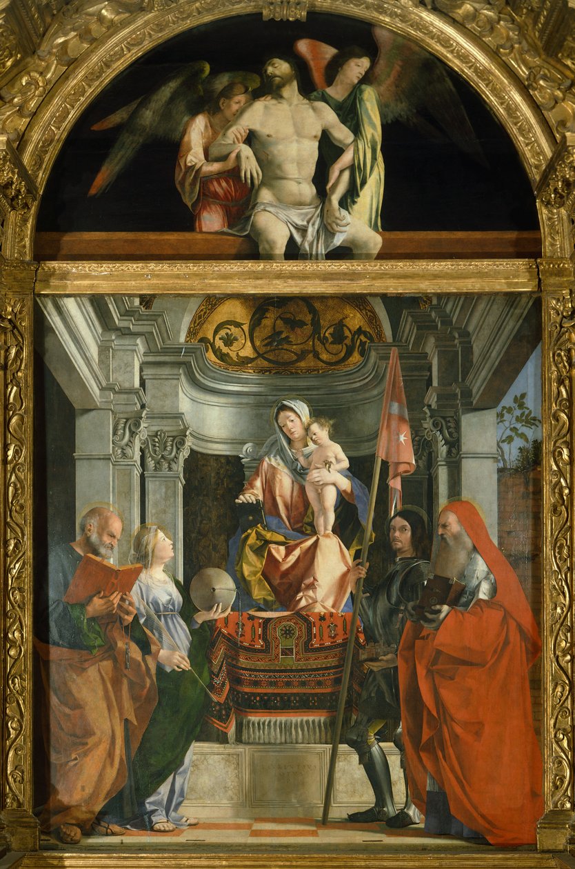 Madonna and Saints by Lorenzo Lotto by Lorenzo Lotto