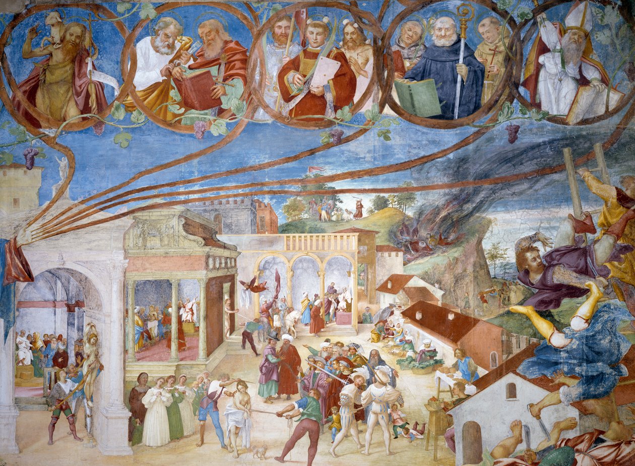Martyrdom of Saint Barbara (detail) by Lorenzo Lotto