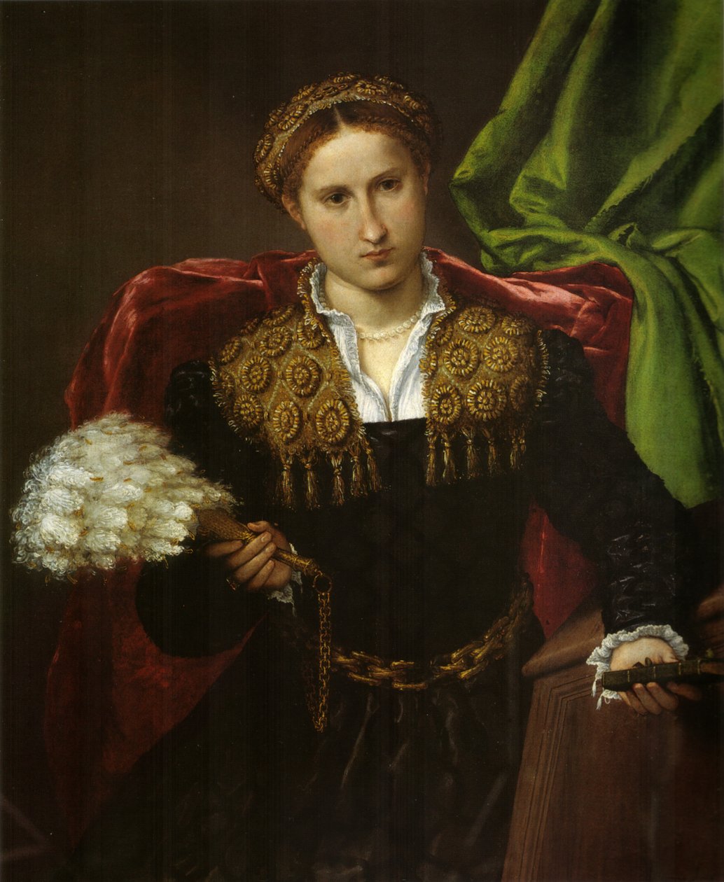 Portrait of Laura da Pola, Wife of Febo da Brescia by Lorenzo Lotto
