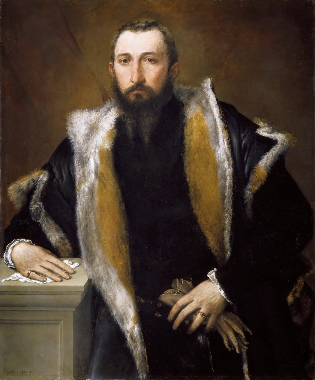 Portrait of Febo da Brescia by Lorenzo Lotto