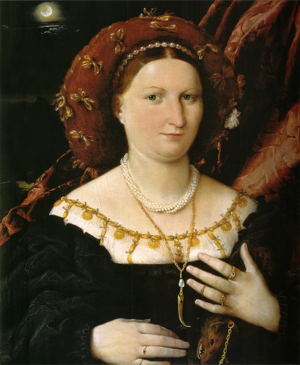 Portrait of Lucina Brembati by Lorenzo Lotto