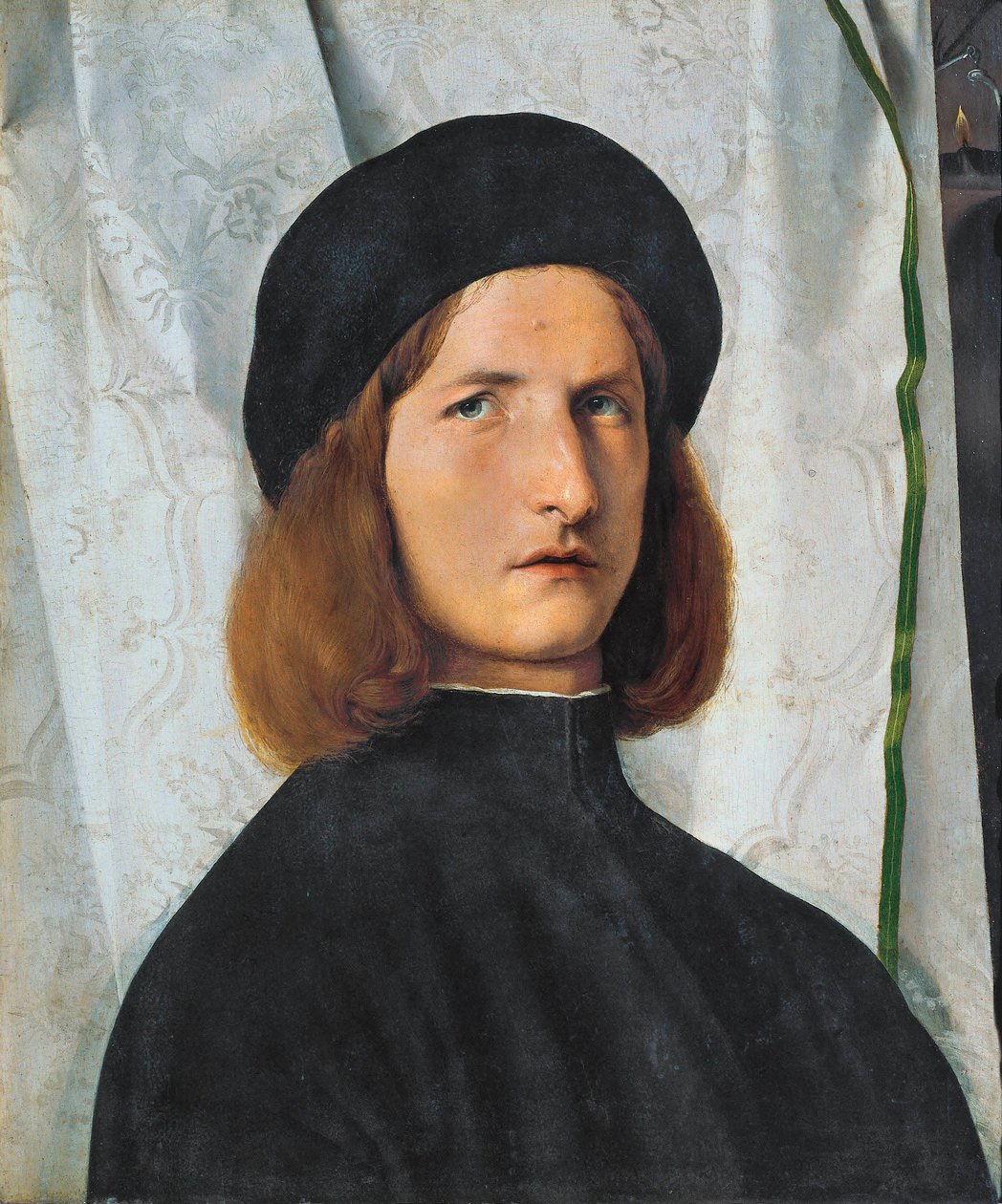 Portrait of Young Man with Lamp, 1508 by Lorenzo Lotto