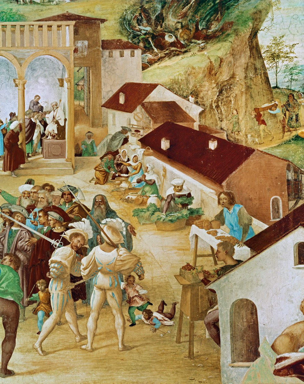Right Side of the Capella Suardi, Church Santa Barbara by Lorenzo Lotto