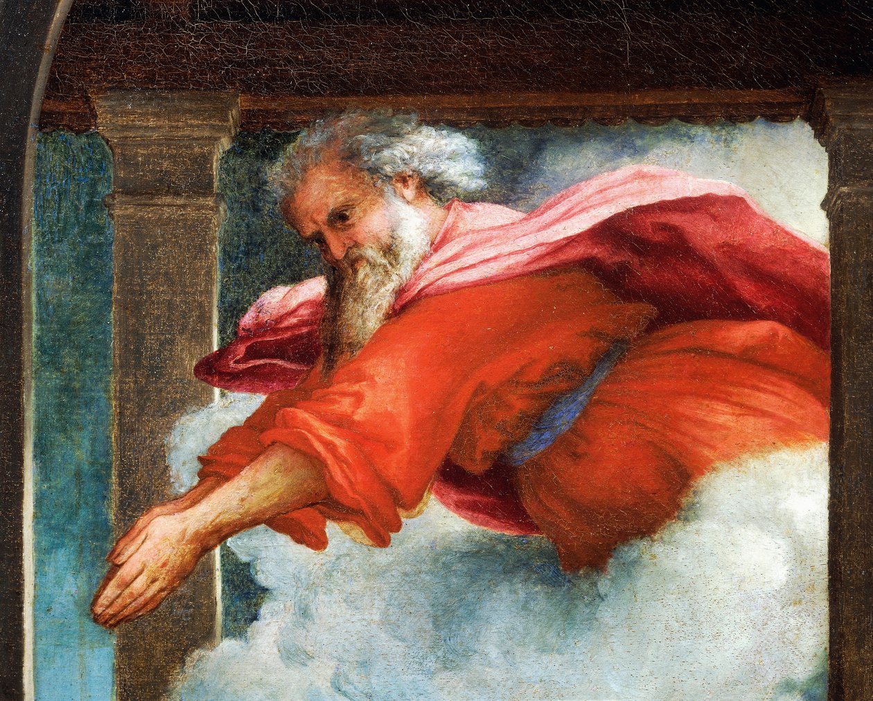 The Eternal Father (detail) by Lorenzo Lotto