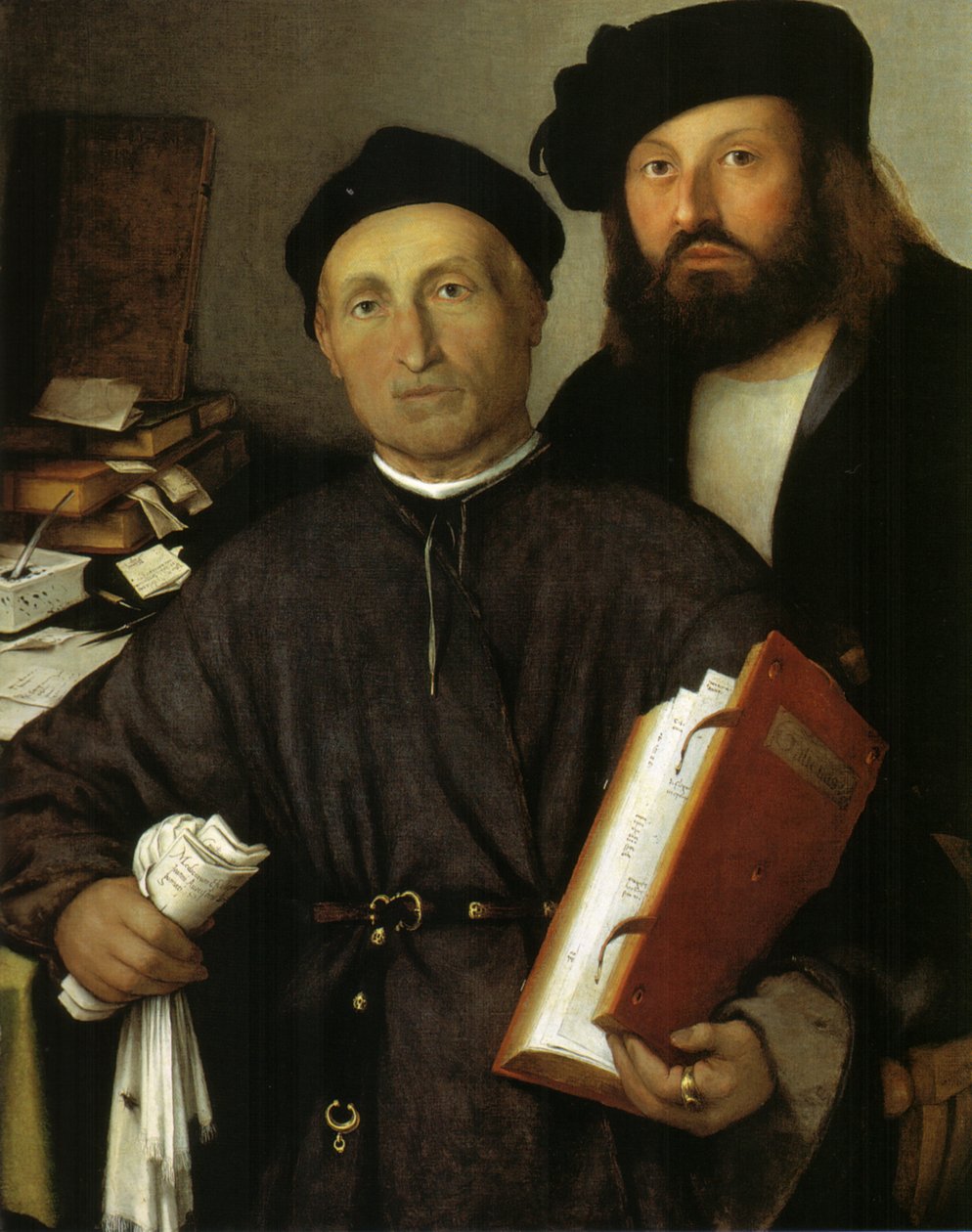 The Physician Giovanni Agostino della Torre and his Son, Niccolò, c.1515 by Lorenzo Lotto