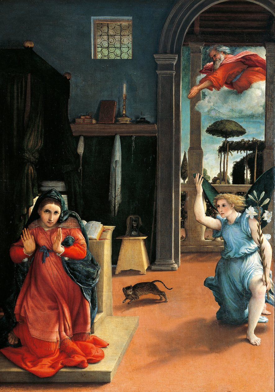 The Recanati Annunciation by Lorenzo Lotto