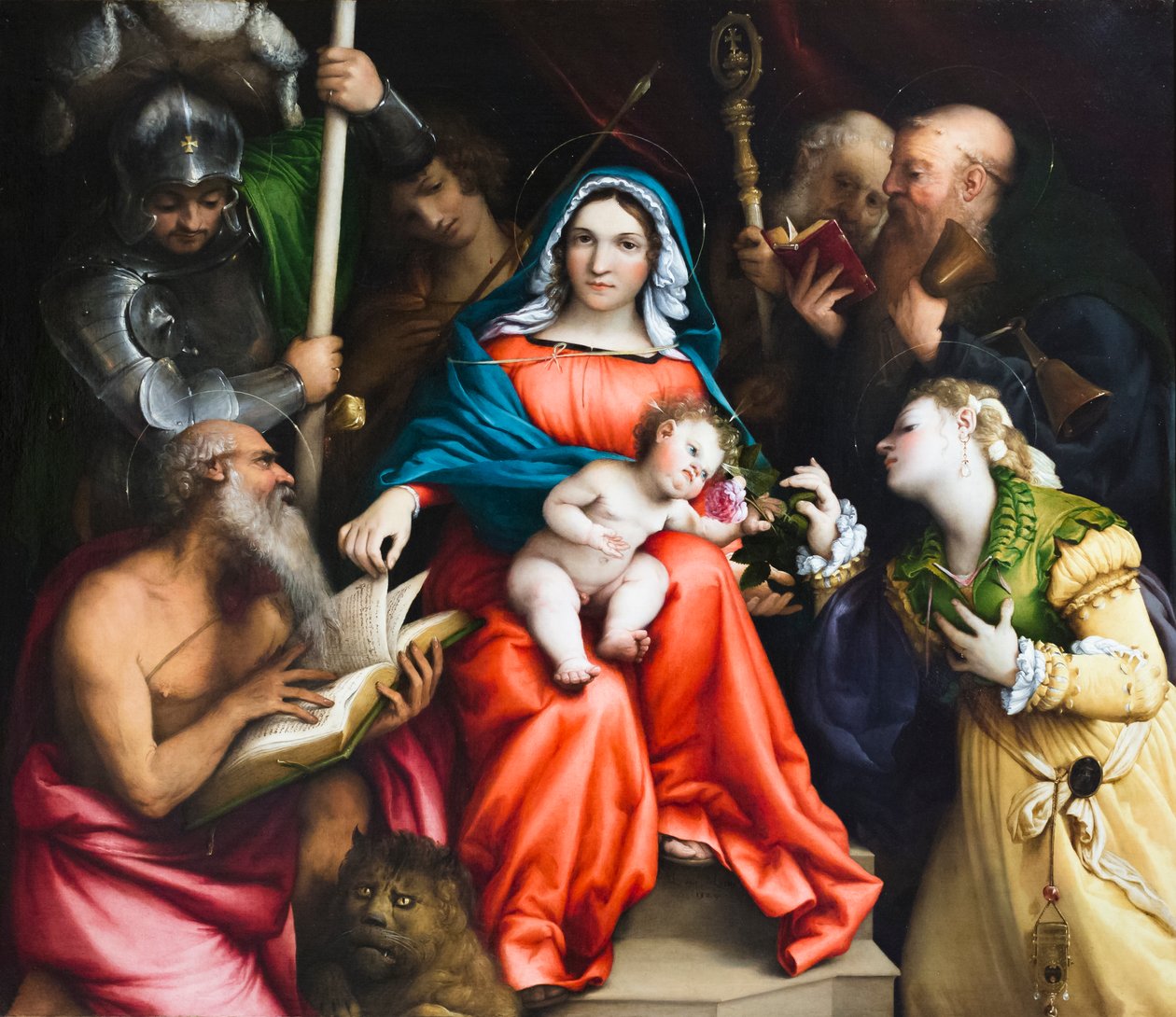 The Mystic Marriage of Saint Catherine of Alexandria by Lorenzo Lotto