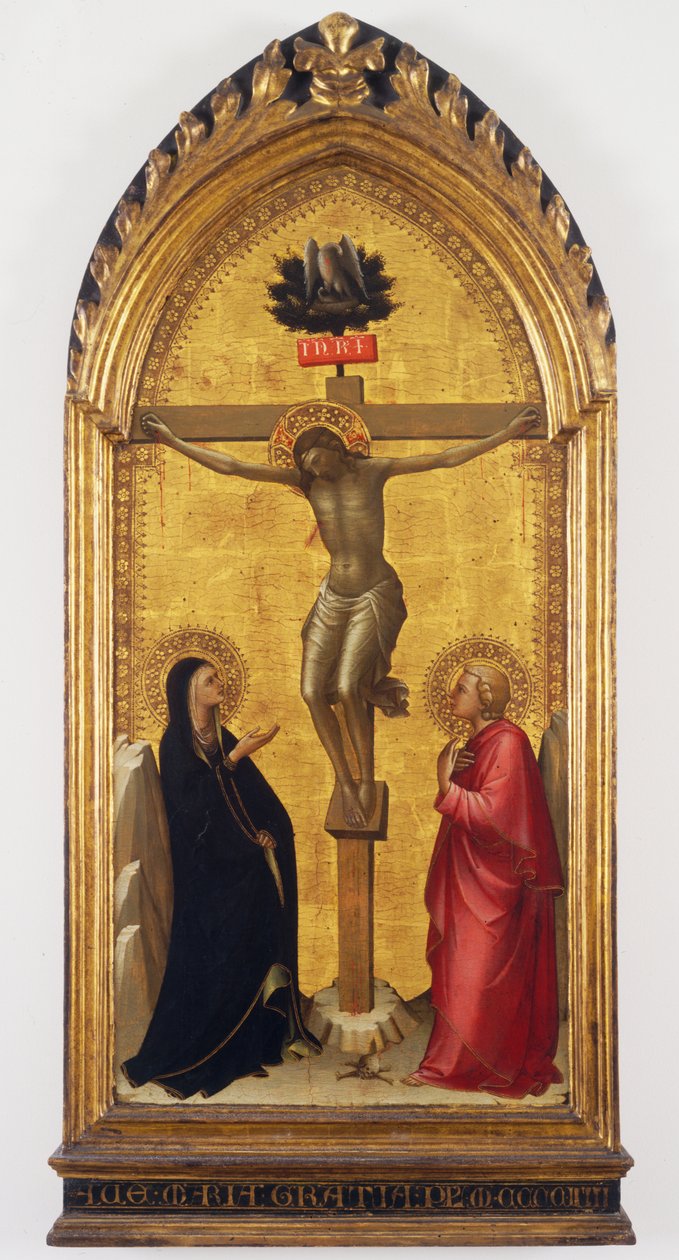 Christ on the Cross with the Virgin and Saint John by Lorenzo Monaco
