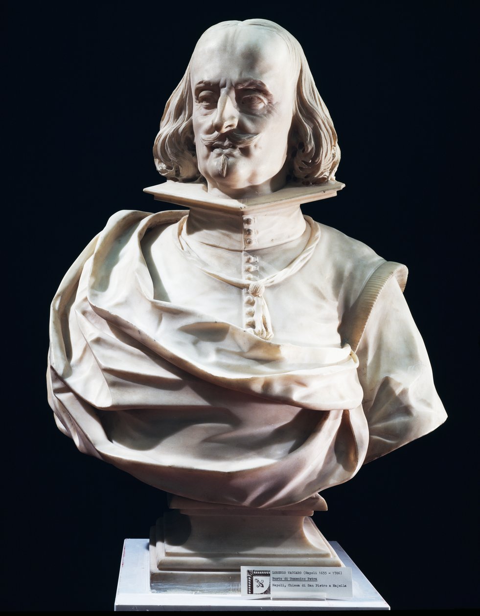 Marble Bust of Domenico Petra by Lorenzo Vaccaro