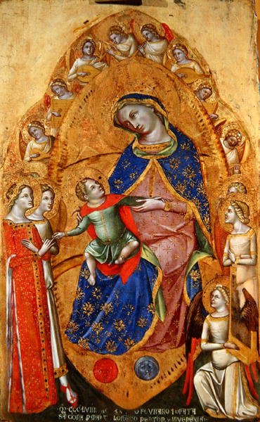 Mystic Marriage of St. Catherine of Alexandria by Lorenzo Veneziano