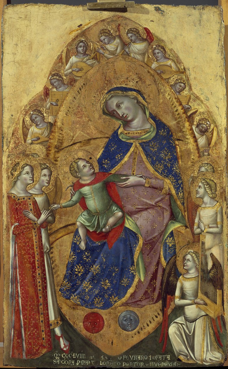 The Mystical Marriage of St. Catherine by Lorenzo Veneziano