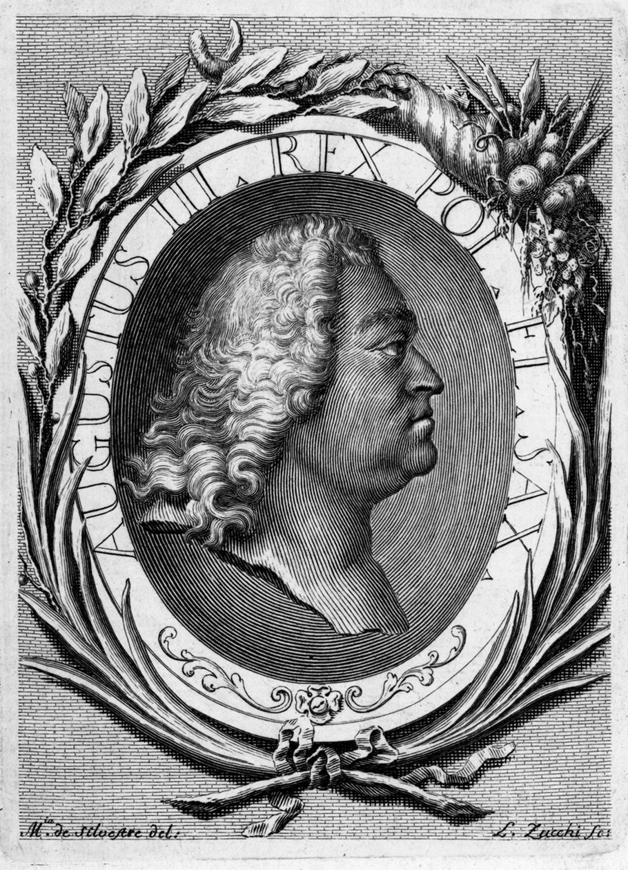 Portrait of Augustus III of Poland by Lorenzo Zucchi