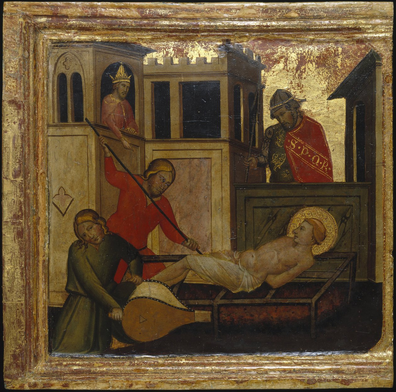The Martyrdom of Saint Lawrence. Scenes from the Life of Saint Lawrence, predella, ca 1412 by Lorenzo di Niccolò
