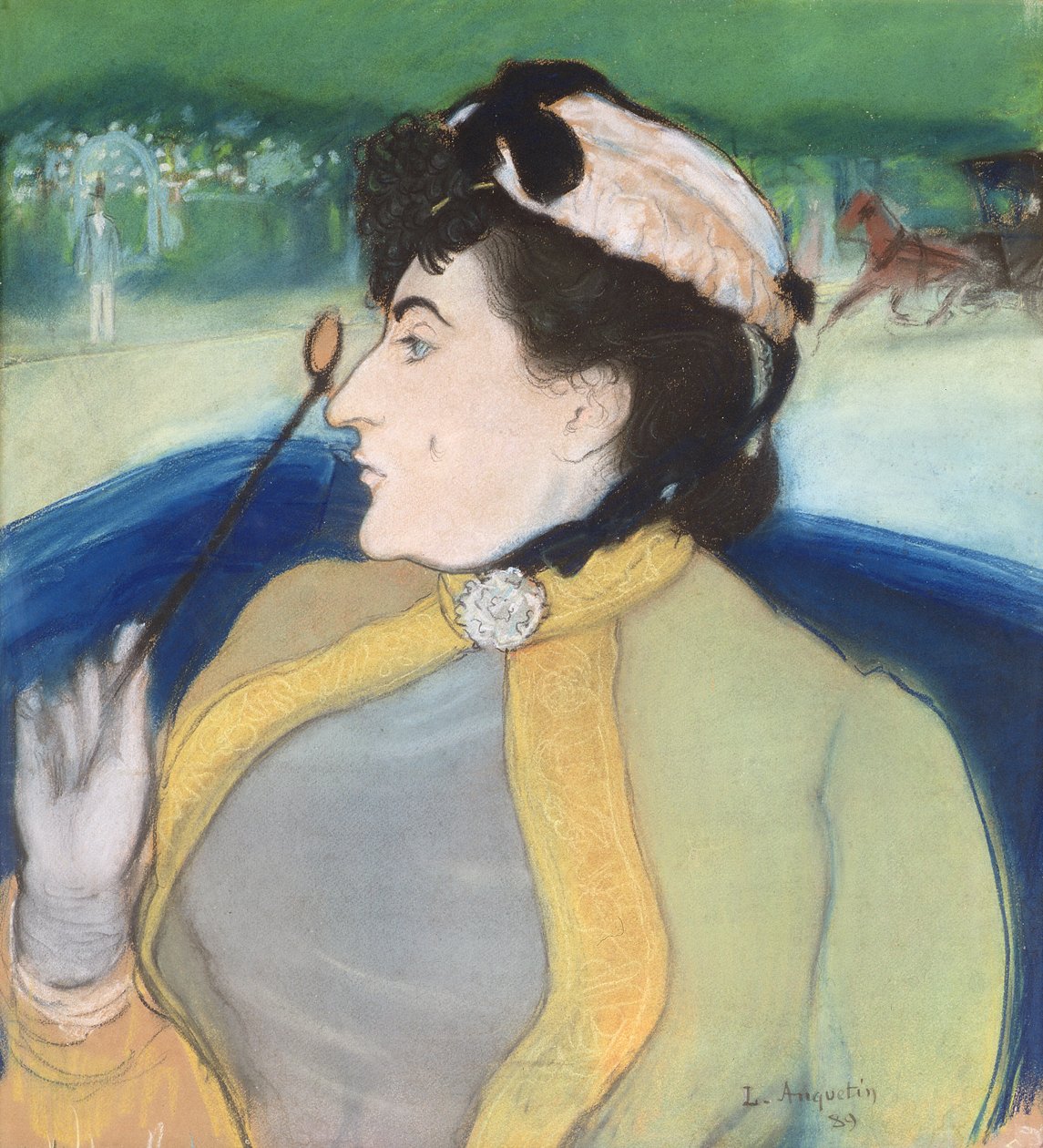 Woman in a Barouche by Louis Anquetin