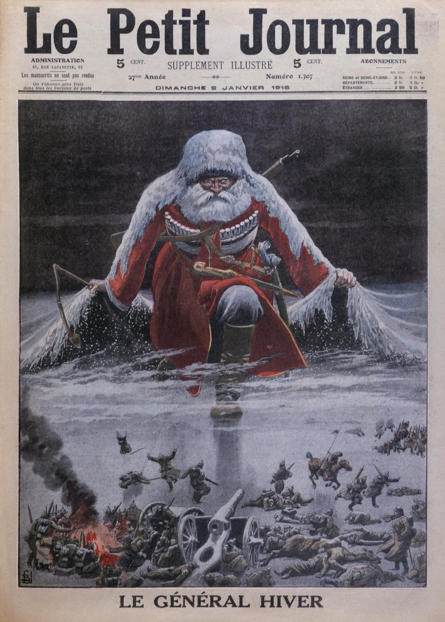 General Winter, front cover illustration from 'Le Petit Journal ...