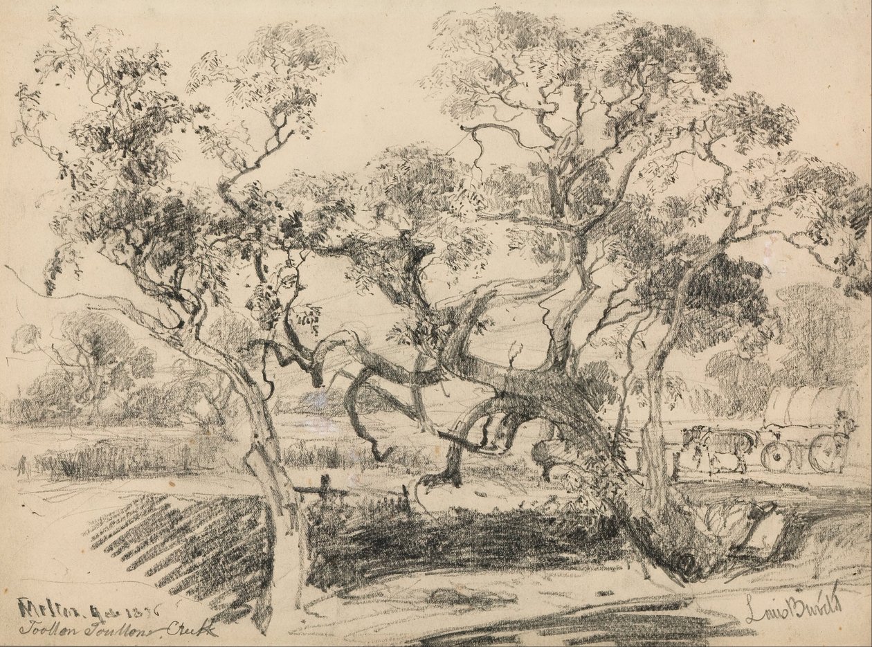Toollern Creek, Melton by Louis Buvelot