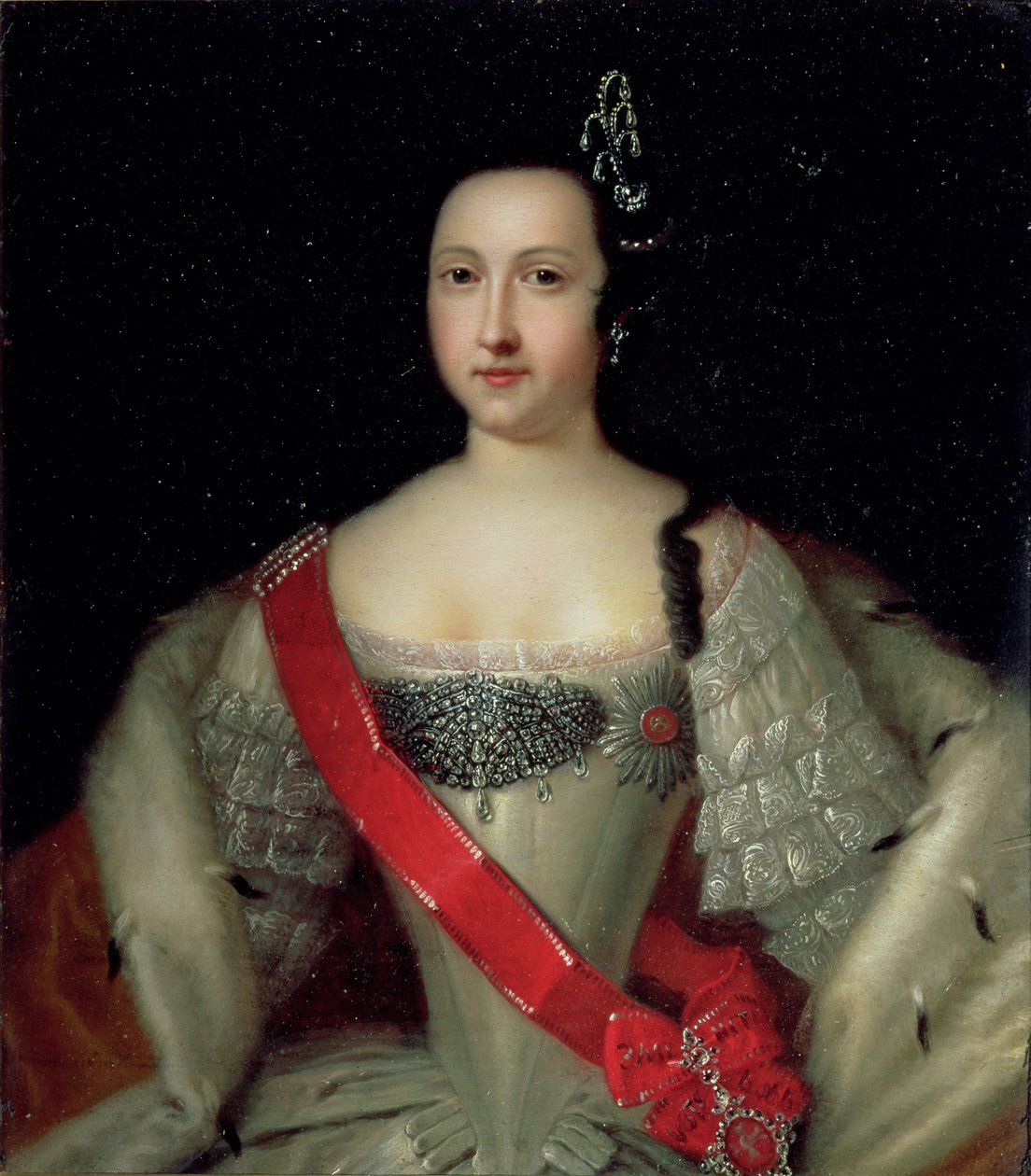 Portrait of Princess Anna, the Mother of Emperor Ivan VI by Louis Caravaque