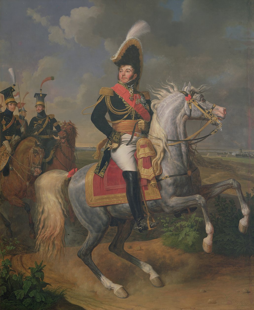 Equestrian Portrait of General Jean Rapp (1771-1821) 1816 by Louis Jean François Lagrenée