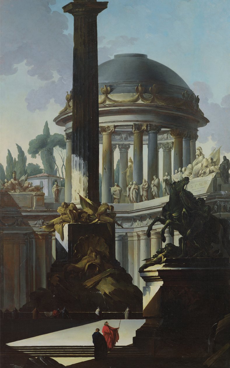 Architectural Landscape or Capriccio by Louis Joseph Le Lorrain