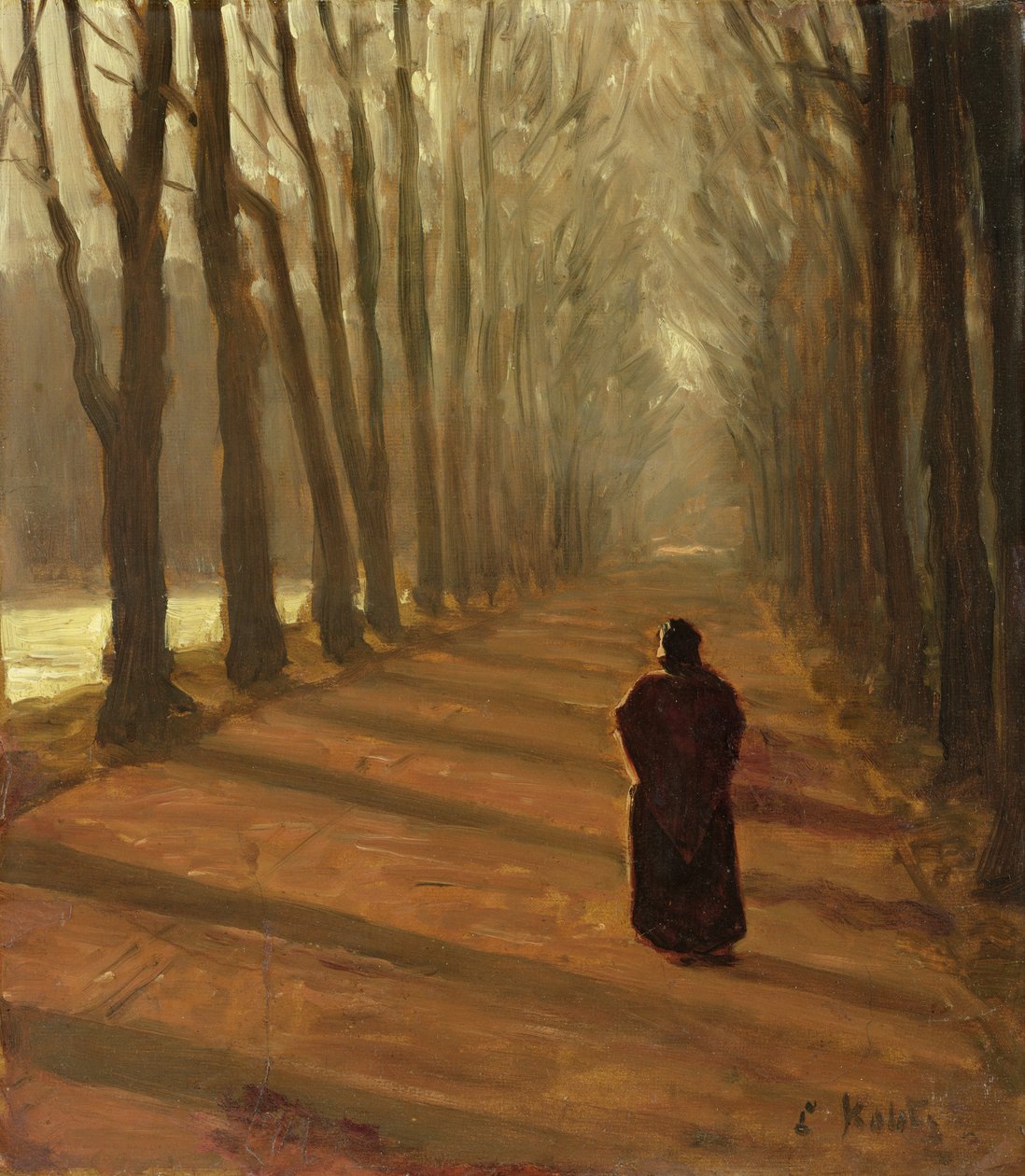 Avenue at Kuechengraben in the Karlsaue Park, Kassel by Louis Kolitz