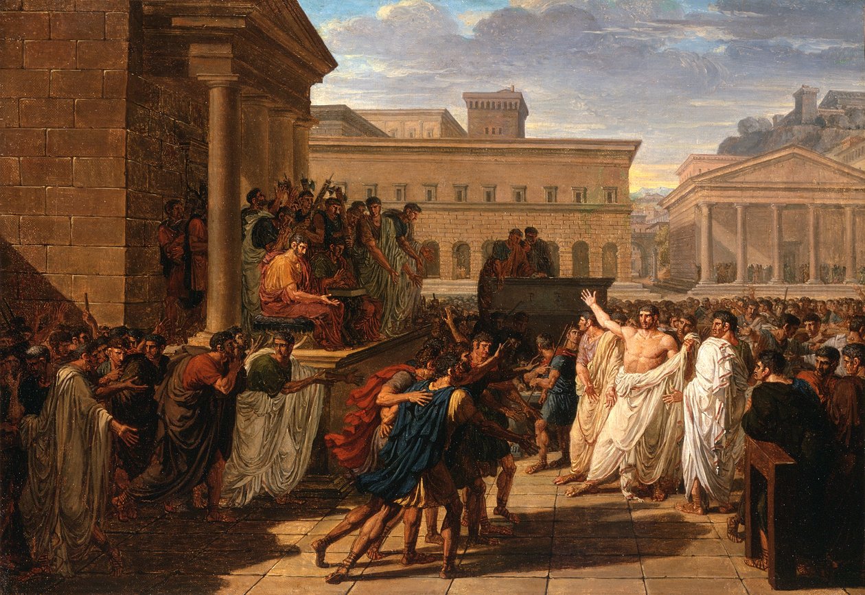 Brutus Listening to the Ambassadors from the Tarquins by Louis Lafitte