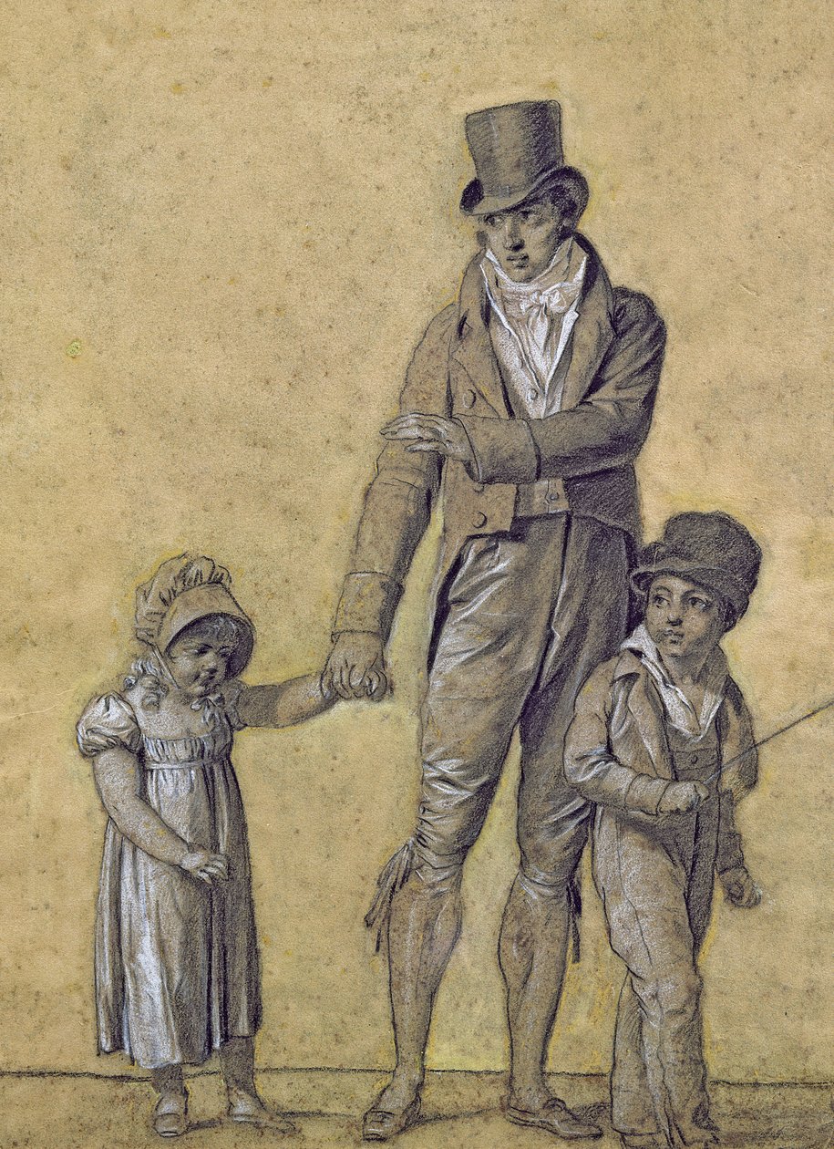 Father with His Daughter, Study for 