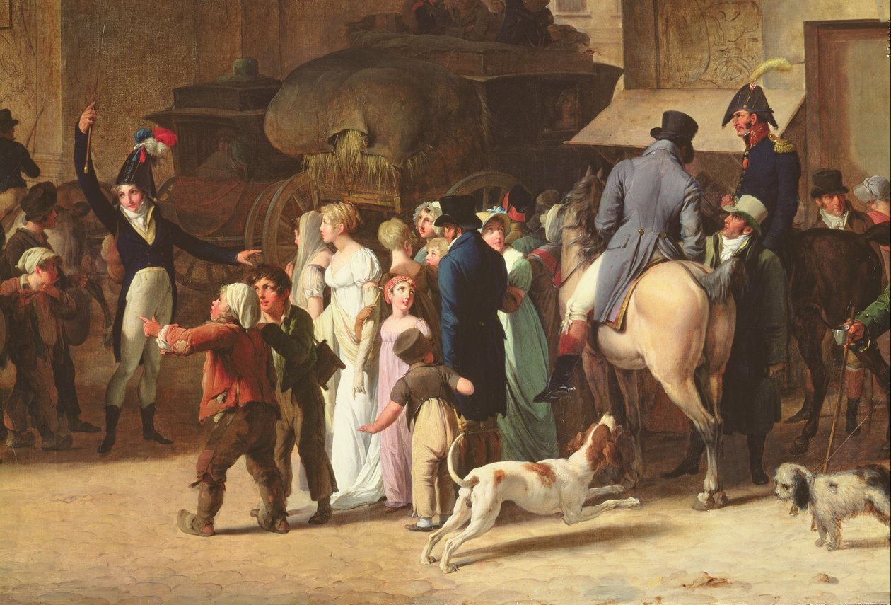 The Conscripts of 1807 Marching Past the Gate of Saint-Denis (detail) by Louis Leopold Boilly