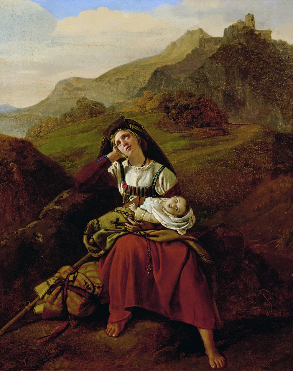The Unhappy Mother, 1834 by Louis Leopold Robert