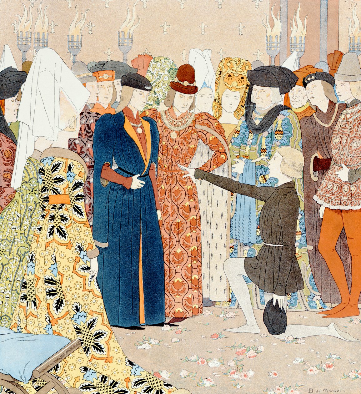 Joan of Arc Recognises King Charles VII Hidden Among His Courtesans in Chinon, 25 February 1429 by Louis Maurice Boutet de Monvel