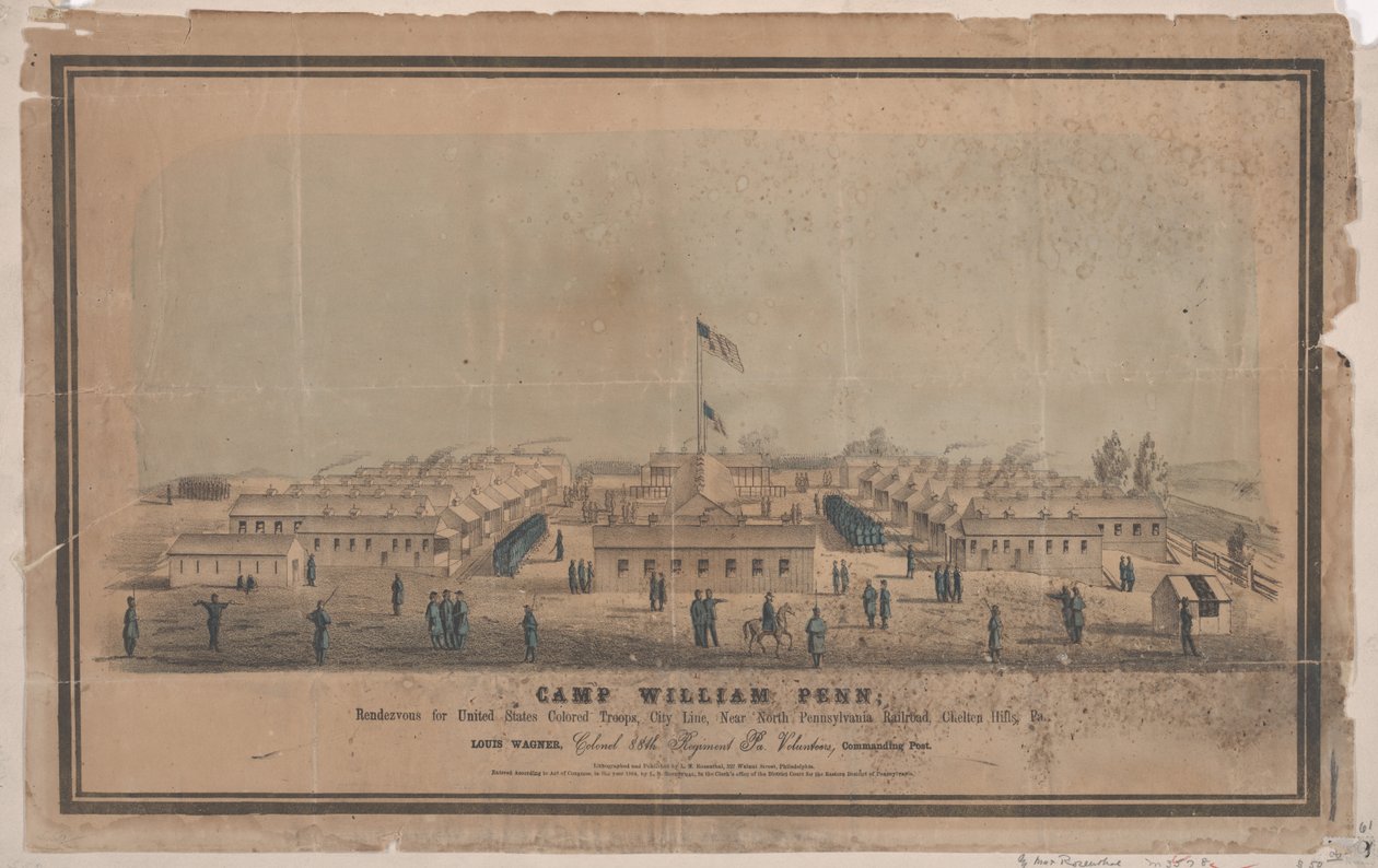 Camp William Penn, c.1864 by Louis N. Rosenthal