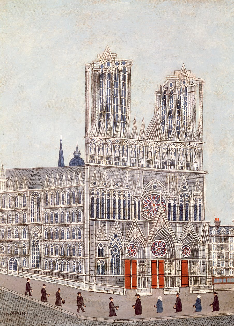 Rheims Cathedral, c.1923 by Louis Vivin