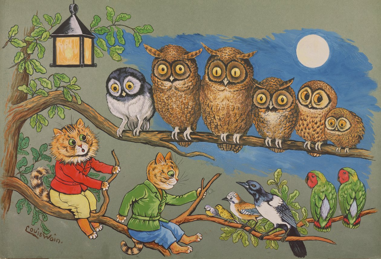 Moonlight Sonata, c.1900-10 by Louis Wain