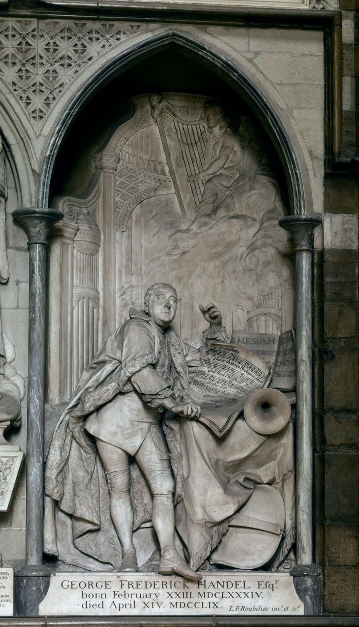 Tomb of Georg Friedrich Haendel by Louis-Francois (1702-62) Roubillac