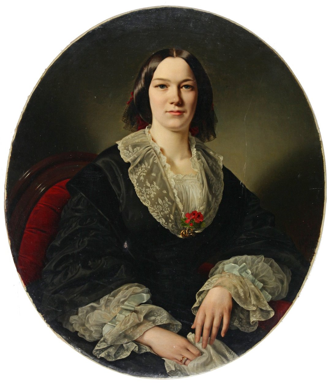 Portrait of Maria Suwarina Rebekka Thyen, née Wilkens by Louis Ammy Blanc