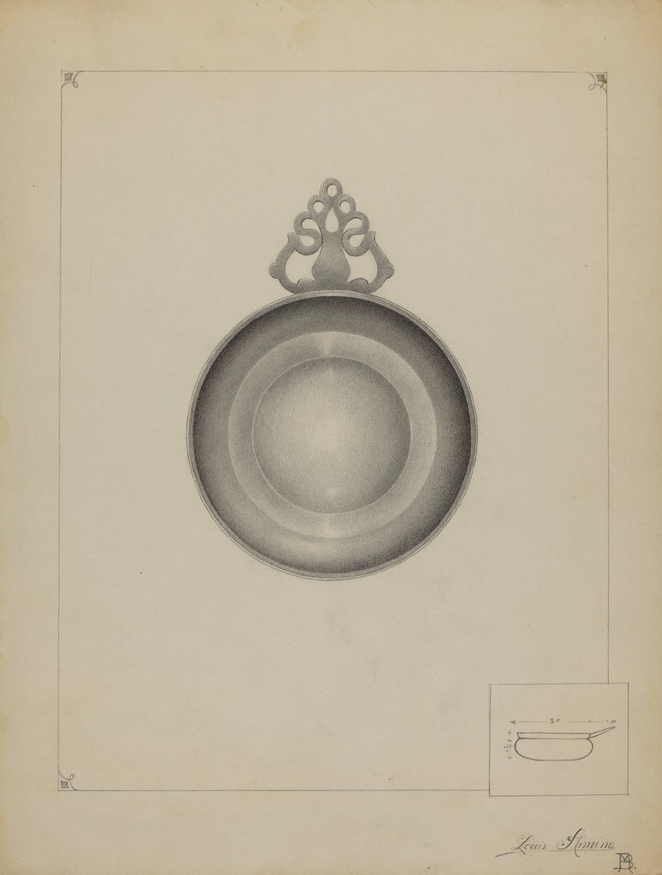 Pewter Porringer by Louis Annino